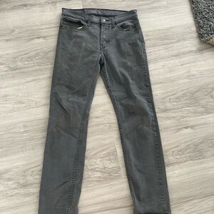 Levis 511 men's grey jeans